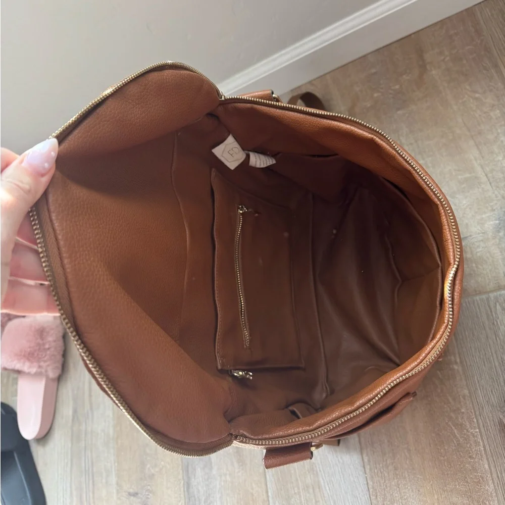 Fawn Design Tan Backpack Diaper Bag